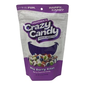 Anderson's Crazy Candy Freeze-Dried Berry Bites - 5.1 oz Bag! - Picture 1 of 3