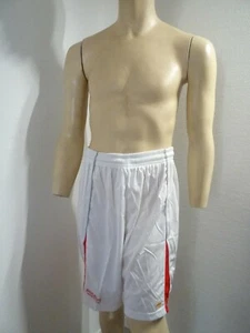 Long Shorts / Bermuda PANZERI, WEISS mit roten Streifen in L / neu - Bild 1 von 3