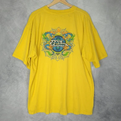 Camiseta De Colección No Fear Para Hombres XL Amarilla Y2K Dragón Tribal Llama Estampado Gráfico Foto 1 de 4