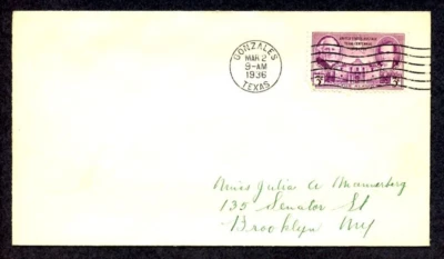 1936 Used FDC Scott #776 Texas Centennial Gonsales TX (2175) - Image 1 of 2