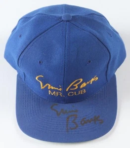 Ernie Banks Signed "Mr. Cub" Snapback Baseball Hat (Beckett) Chicago Cubs Legend - Picture 1 of 8