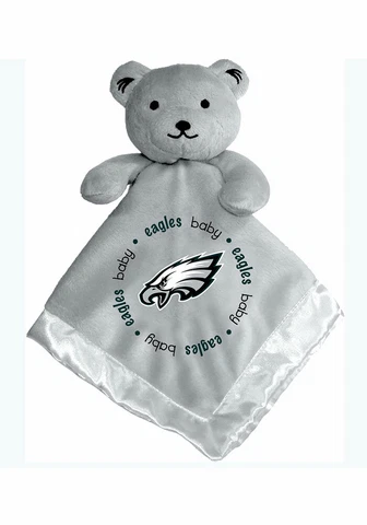 Philadelphia Eagles Baby Bear Gray Security Blanket, NFL Licensed 14X14 Cover
