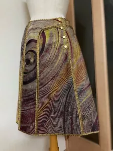 Fendi A-line skirt size 42 multicolor vintage from Japan KS250220017 retoro - Picture 1 of 16