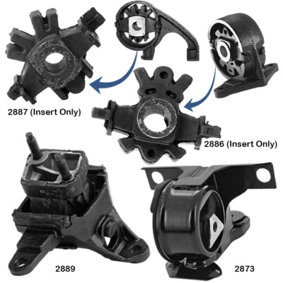 Engine Motor Mounts & Transmission Mounts Set Of 4 Pcs For Ford Contour 2.0L AT! - Image 1 of 4