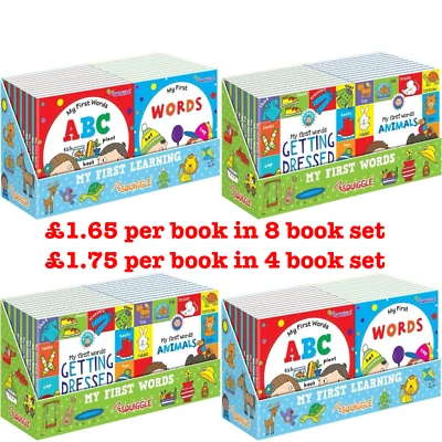 Toddler Nursery Early Learning First Learners Words Board Complete Set 4 Books - Image 1 of 4