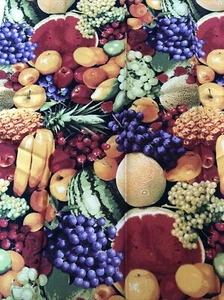 FARMER'S MARKET Vibrant Fruit Print Fat Quarter BY RJR FABRICS - Picture 1 of 3