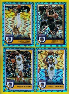 2022-23 NBA HOOPS WARRIORS TEAL EXPLOSION LOT KUMINGA MOODY WIGGINS & WISEMAN - Picture 1 of 1
