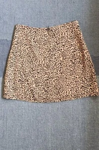 Reformation Animal Print Mini Skirt Size 2 - Picture 1 of 6