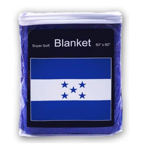 Honduras Flag Fleece Blanket *NEW* 5 ft. x 4.2 ft. Honduran Travel Throw Cover - Picture 1 of 2