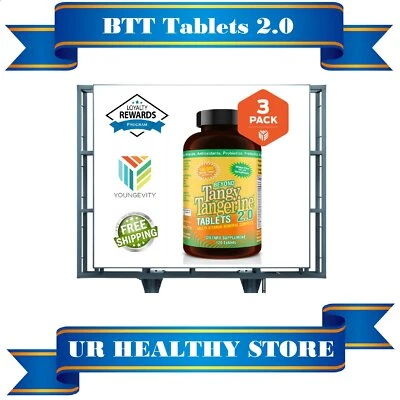 Youngevity Beyond Tangy Tangerine 2.0 120 Comprimidos (PAQUETE DE 3) - Suplemento BTT Foto 1 de 2
