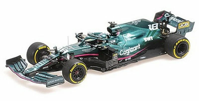 Aston Martin AMR21 GP Bahrain 2021 Lance Stroll 1:43 MINICHAMPS 417210118 - Immagine 1 di 1