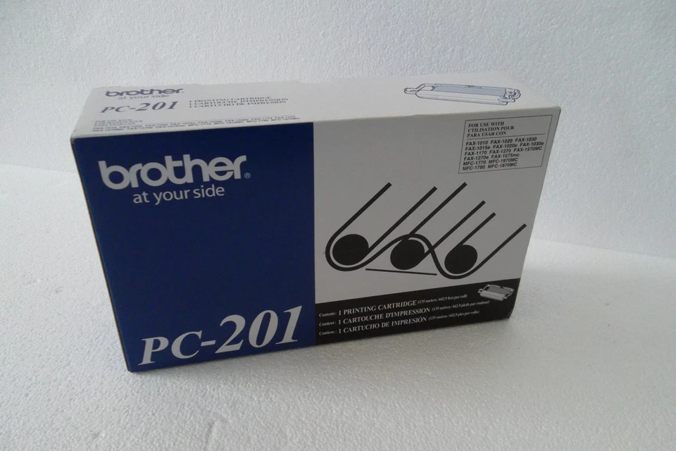 Brother PC-201 Print Cartridge Black Fax-11770mfc Fax-1030 450-Page PC201 NEW - Image 1 of 4