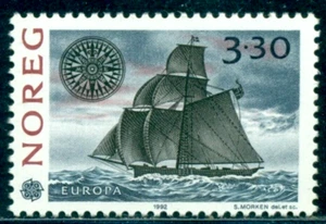 1992 Discovery of America,emigrant sailing ship,Norway,M.1096,MNH - Picture 1 of 1