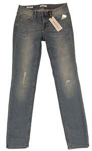 Vigoss Womens Jeans Thompson Tomboy 27 Distressed Low Rise Light Super Soft NWT - Picture 1 of 16