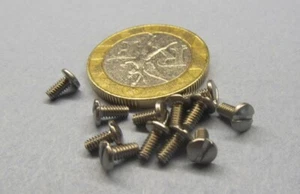 Binding Head Slotted Machine Screw 18-8 Stainless, 2-56 x 3/16" Length 500 Pcs - Picture 1 of 12