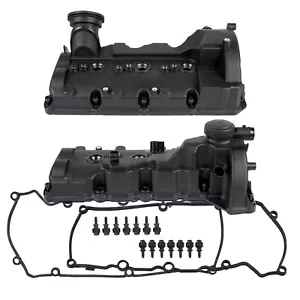 Tapa de culata tapa de válvula izquierda y derecha para Audi A4 A6 VW Touareg 3.0L TDI - Imagen 1 de 9