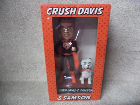 Baltimore Orioles Bobblehead Crush Davis & Samson And Action Figure New Cover