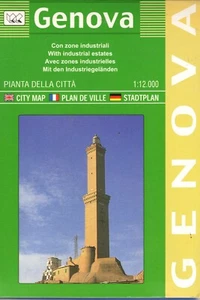 Genoa (Genova) Street Map by Litografia Artistica Cartografica (BRAND NEW) - Picture 1 of 2