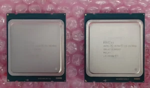 Lot of 2 Intel Xeon E5-2670 V2 2.5GHz 25MB/8GT/s SR1A7 Socket LGA2011 Match CPU - Picture 1 of 1