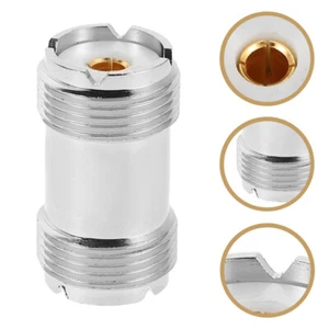  to Female Connector SO239 Dual Pass Adapter Easy Installation Stable Signal for - Zdjęcie 1 z 12