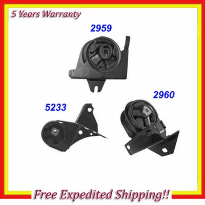 96-00 para Chrysler Town & Country motor y transmisión 3.3/3.8 Juego de montaje 3 piezas M831 Foto 1 de 4