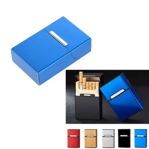 1 x Aluminum Alloy Tobacco Holder Creative Cigarette Case For 20 Cigarette Packs - Picture 1 of 23