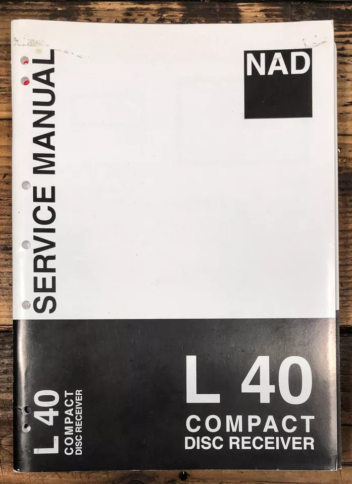 Manual de servicio del receptor NAD L40 L 40 *Original* Foto 1 de 1