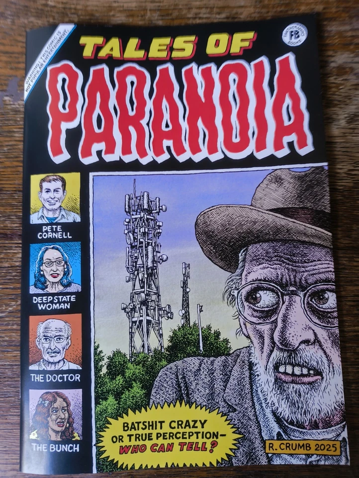 Tales Of Paranoia by Robert Crumb. New and Unread. Fantagraphics 2025 - Image 1 of 1