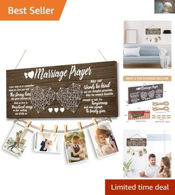 Romántico Portafotos Montado en la Pared - Regalo Perfecto para Bodas y Aniversarios Foto 1 de 4