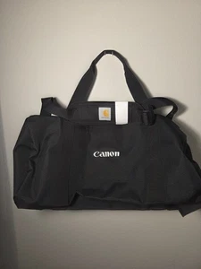 Carhartt × Canon Canvas Packable Duffel Bag CT89105112 Black – Heavy Duty Travel - Picture 1 of 5