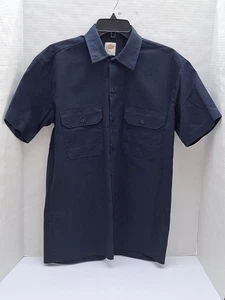  Camisa de trabajo Dickies para hombre azul pequeña con botones - Imagen 1 de 11