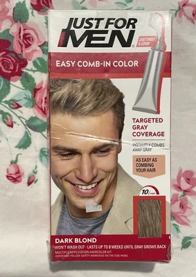 Tinte de cabello Just For Men A-15 rubio oscuro fácil de peinar color para hombre fácil sin mezclar leer Foto 1 de 4