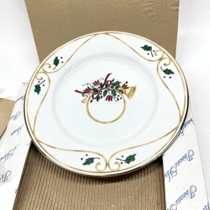 Princess House HOLIDAY ACCENT Ceramic Dessert Plates Set of 4 Veranda 8-1/4" - Picture 1 of 7