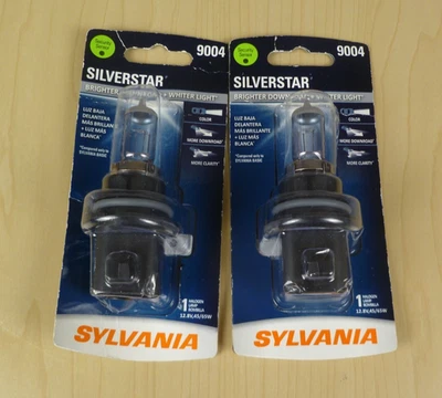 Bombilla halógena SYLVANIA 9004 SilverStar - Faro de haz alto/bajo más brillante (2) Foto 1 de 3