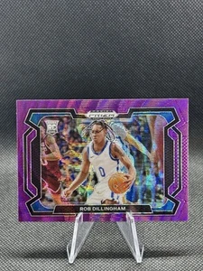 2024-25 Panini Prizm Draft Picks Rob Dillingham Purple Wave Variation RC #6 - Picture 1 of 2