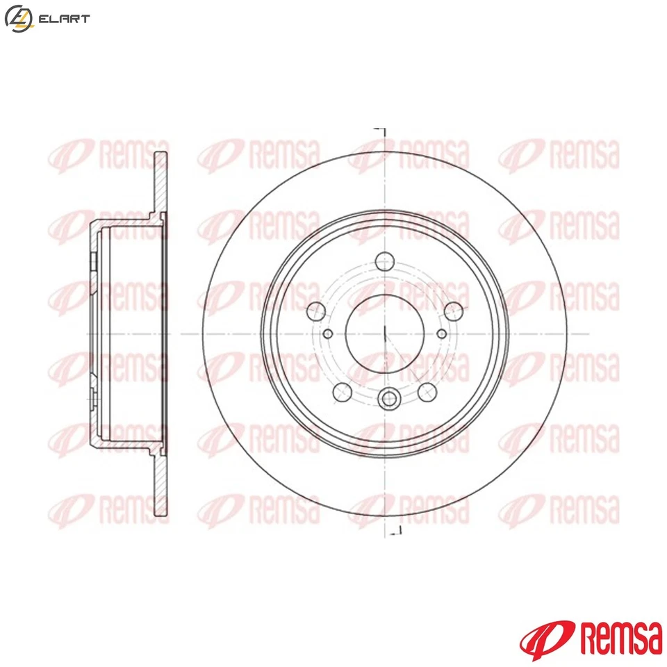 2x BRAKE DISC 61128.00 FOR LEXUS 1MZ-FE 3.0L 6cyl RX SUV - Image 1 of 4