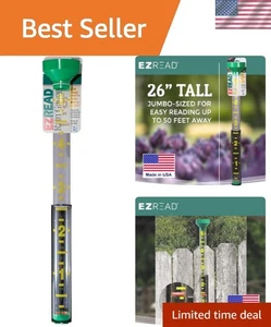 EZRead 26" riesiger Outdoor Regenmesser - genau, leicht ablesbar & stilvoll grün - Bild 1 von 11