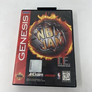 NBA Jam Tournament Edition T.E (Sega Genesis, 1995) Complete CIB - Tested  - Picture 1 of 3