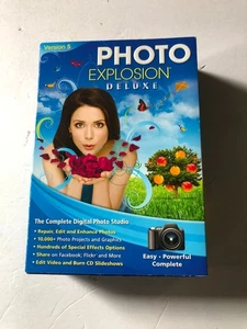 Photo Explosion Deluxe Version 5 Digital Editing Software Box NEW NIB - Picture 1 of 2