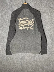 Suéter Lucky Brand Para Hombres Chaqueta XL Cremallera Completa Triumph Motocicletas Bordado NUEVO - Imagen 1 de 22