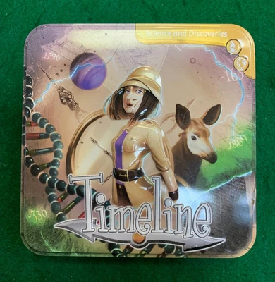 Timeline Science and Discoveries Card Game Tin - 110 Cards - Complete. - Image 1 of 3