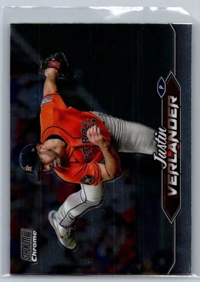 Justin Verlander 178 2024 Stadium Club Chrome Houston Astros Card - Image 1 of 2