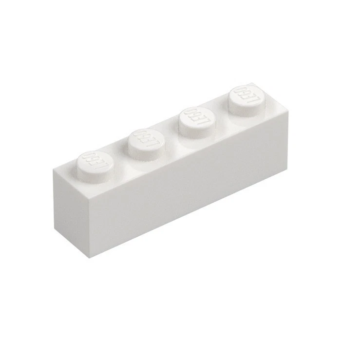 10x Lego 1x4 Basic Stein/Brick - Weiss - 3010 - White - Bild 1 von 1