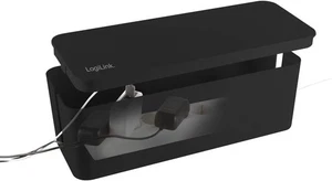 LogiLink Kabelbox Groß | 407x157x133,5mm | Schwarz - Bild 1 von 3