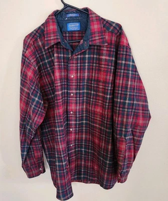 Vintage Pendleton Macdougall Tartan Plaid Button Up Shirt 100% Wool Men Size XL  - Image 1 of 4