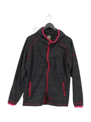 Sudadera con capucha para mujer Trespass UK 18 gris 100 % poliéster cremallera completa Foto 1 de 4