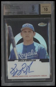 2005 Finest #148 Billy Butler Auto RC Refractors Black BGS 9 - Picture 1 of 2