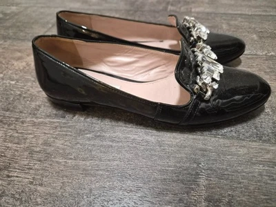 miu miu black patent shoes 36.5 US 6 - Image 1 of 4