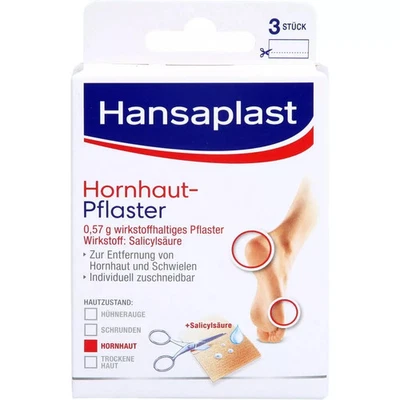 BEIERSDORF AG HANSAPLAST Hornhautpflaster 3 St PZN 00592182