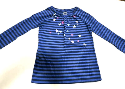 Camisa Circo Niñas Manga Larga Azul Rayas Estrellas XL 14/16 Foto 1 de 4